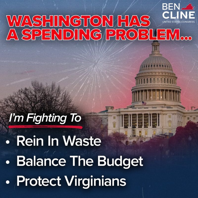 Washington has a spending problem graphic with Capitol
