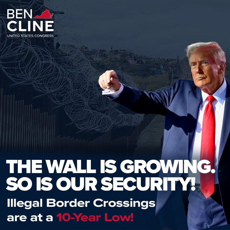 Border security graphic, illegal crossings at a 10-year low