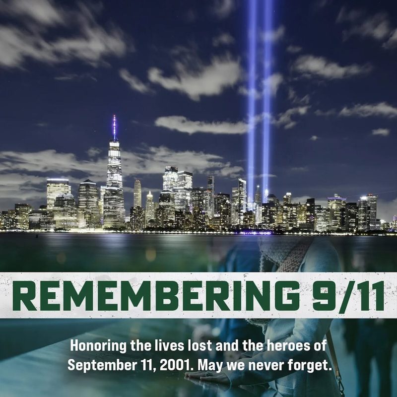 Remembering 9/11 tribute graphic