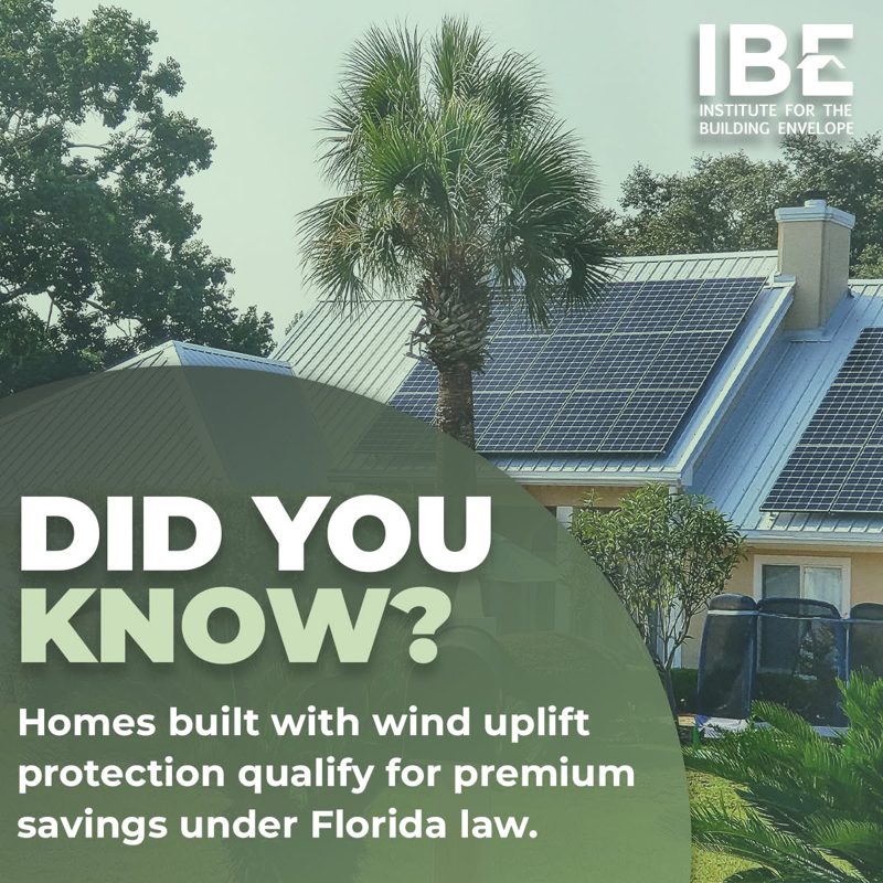 Did you know graphic on Florida wind uplift insurance savings
